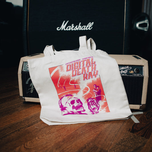 Clouds Hill "Hidden Speculations" - DIGITAL DEATH RAY (Natural) Tote Bag