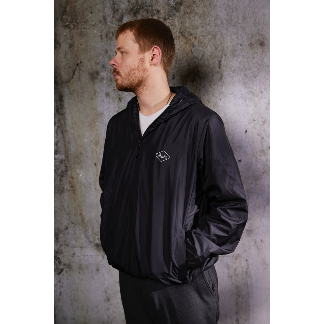 Clouds Hill - 'Interface Collection' Black Windbreaker