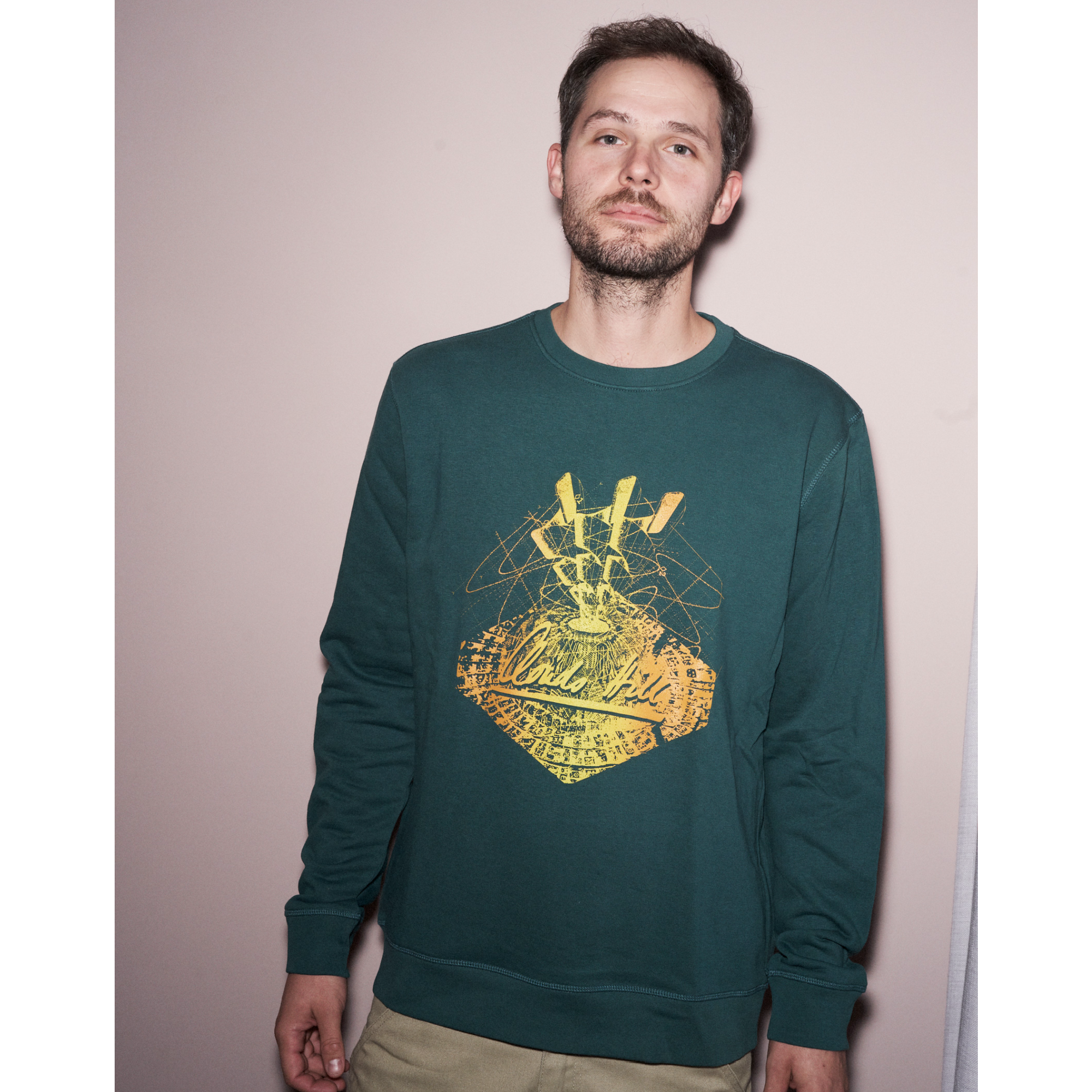 Clouds Hill "Hidden Speculations"- ANTENNA (Green) Crewneck