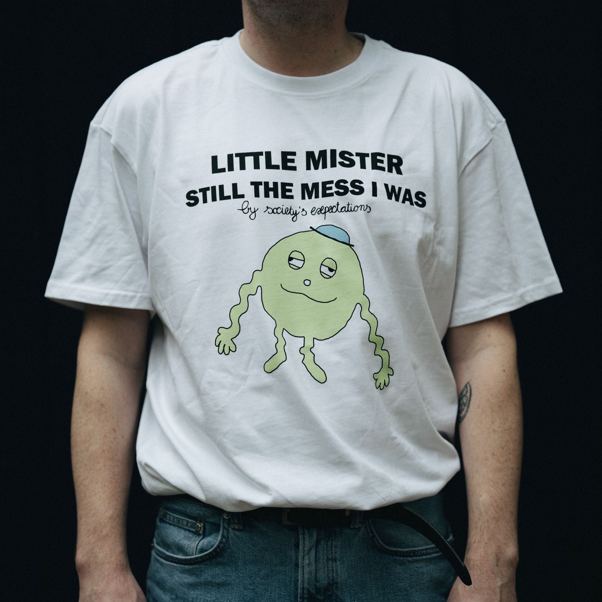 Roofman - Mister Mess (White) T-Shirt