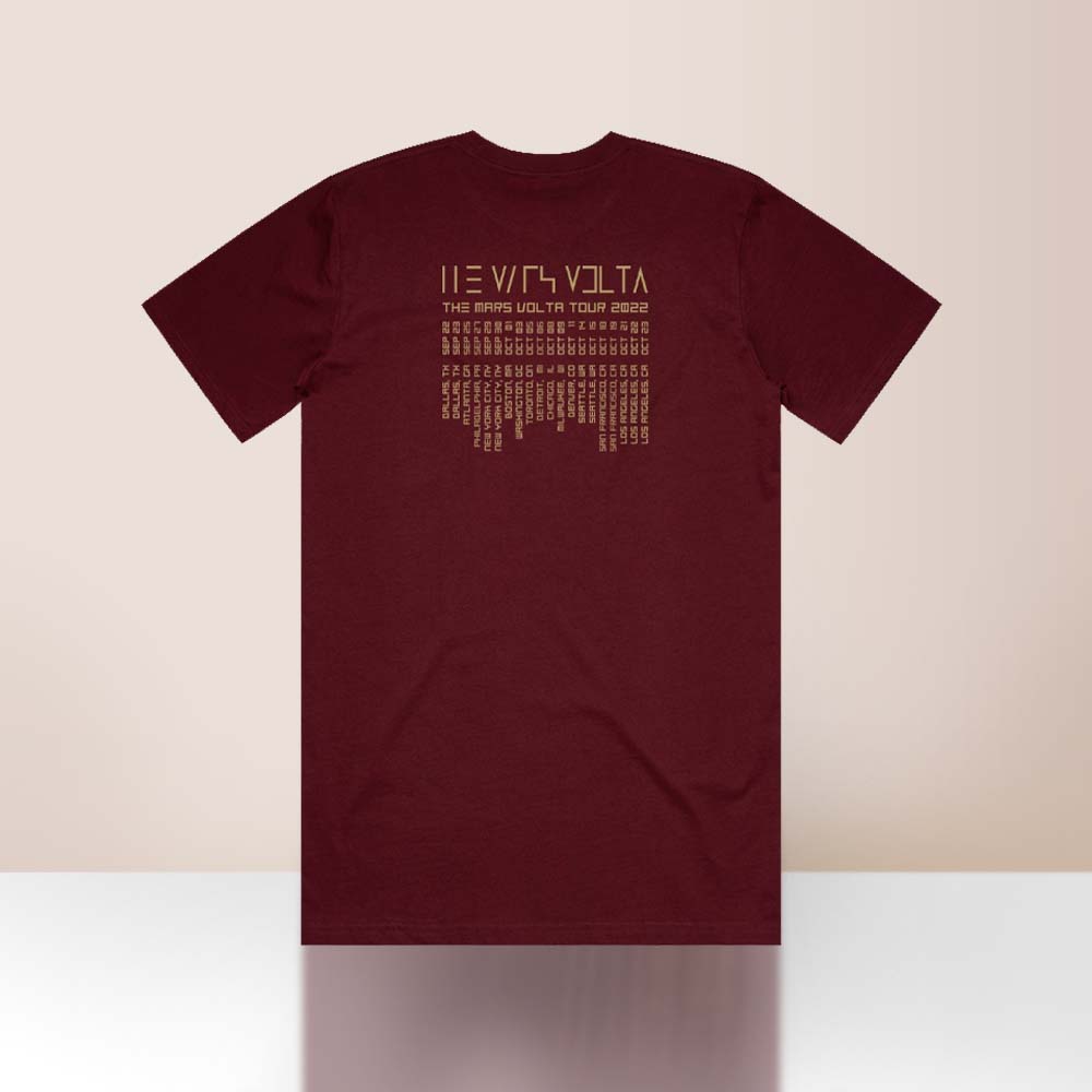 The Mars Volta - Fall 2022 Maroon Tour T-Shirt
